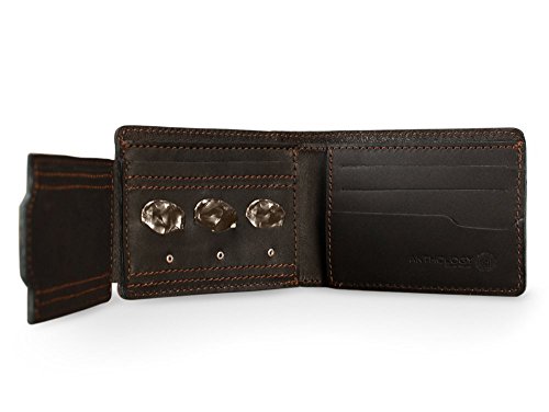 Anthology Gear Full Grain Leather Bi-fold Wallet with Guitar Pick Holder - Whiskey Color