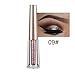 Diamond Liquid Eyeshadow 4 Colors Glitter Shimmer Eyeshadow Deep Stereoscopic Long Lasting Liquid Eyeshadow Set Matte Eye Shadow Sparkling Shimmer Eyes Makeup for Women Girl (4 Color C)