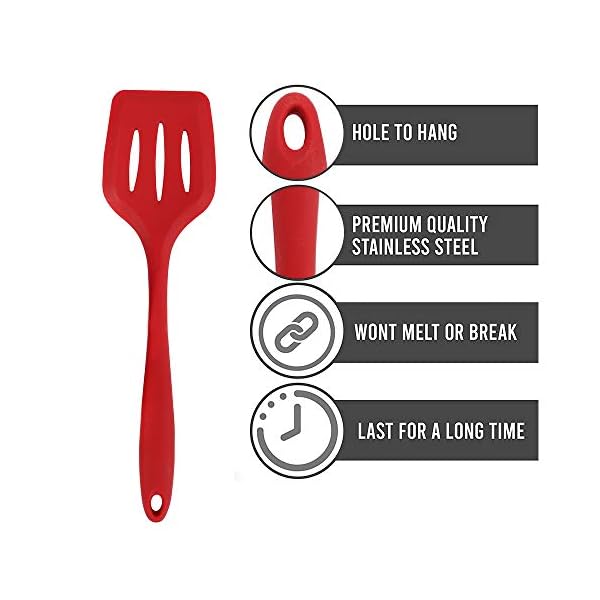 Newox-Silicone-Utensil-Set-10-Piece-Kitchen-Gadgets-Cooking-Cookware-BBQ-Tools-Red Newox Silicone Utensil Set 10 Piece Kitchen Gadgets Cooking Cookware BBQ Tools (Red)