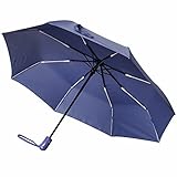 Stanzino Compact Windproof Travel Umbrella - Best Compact Umbrella for Men & Women - Lightweight & Durable - Automatic Open & Close Feature - Includes Fabric Cover for Storage