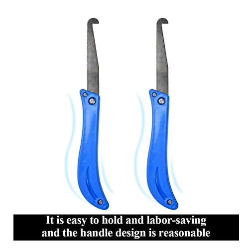 FOCCTS 12PCS Foldable Tile Joint Tool Grout Removal Scraping off Edges Caulking Tool Kit, 2 Grout Saw and 10 Grout Saw Knife for Bathroom, Bedroom, Tiles Gap