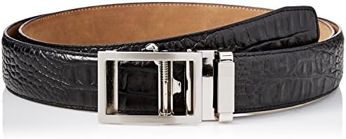 Greg Norman Men's Croco Grain Adjustable Comfort Fit Ratchet Belt
