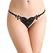 Panties,BeautyVan Fashion Lady Love Shape Lace Heart Briefs Lingerie G-string Thongs Panties (Black)