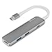 USB C Hub Adapter, Trianium Aluminum Multi Port Charger Dock USB Type C to HDMI / USB C / 2 USB-A 3.0 Port [Pass-Through Charging] For Macbook Pro,Chromebook, Phone,Hard Flash Drive,Other USB C Laptop