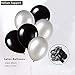 Puchod 16th Birthday Decorations, Happy Birthday Decoration Banner Number 16 Foil Ballon Party Decor Set with Tissue Paper Pom Pom Balls Black Gold Silver for Boy Men