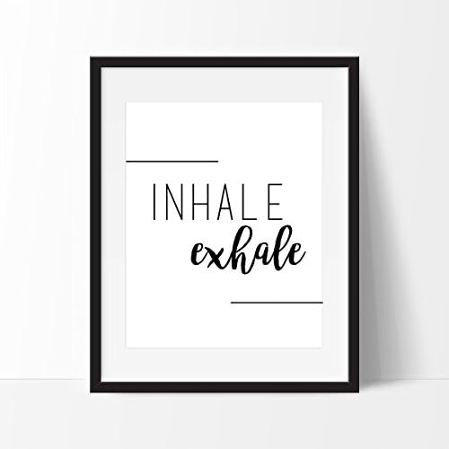Inhale Exhale Art Print - Wall Art - Home Decor - Office Decor - Zen Art