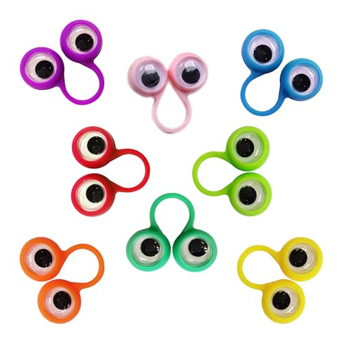 Eye Finger Puppets Googly Eye Finger Puppets Wiggly Eyeball Finger Puppet Rings Eye Finger Toy Kids Party Favor A Pack of 32