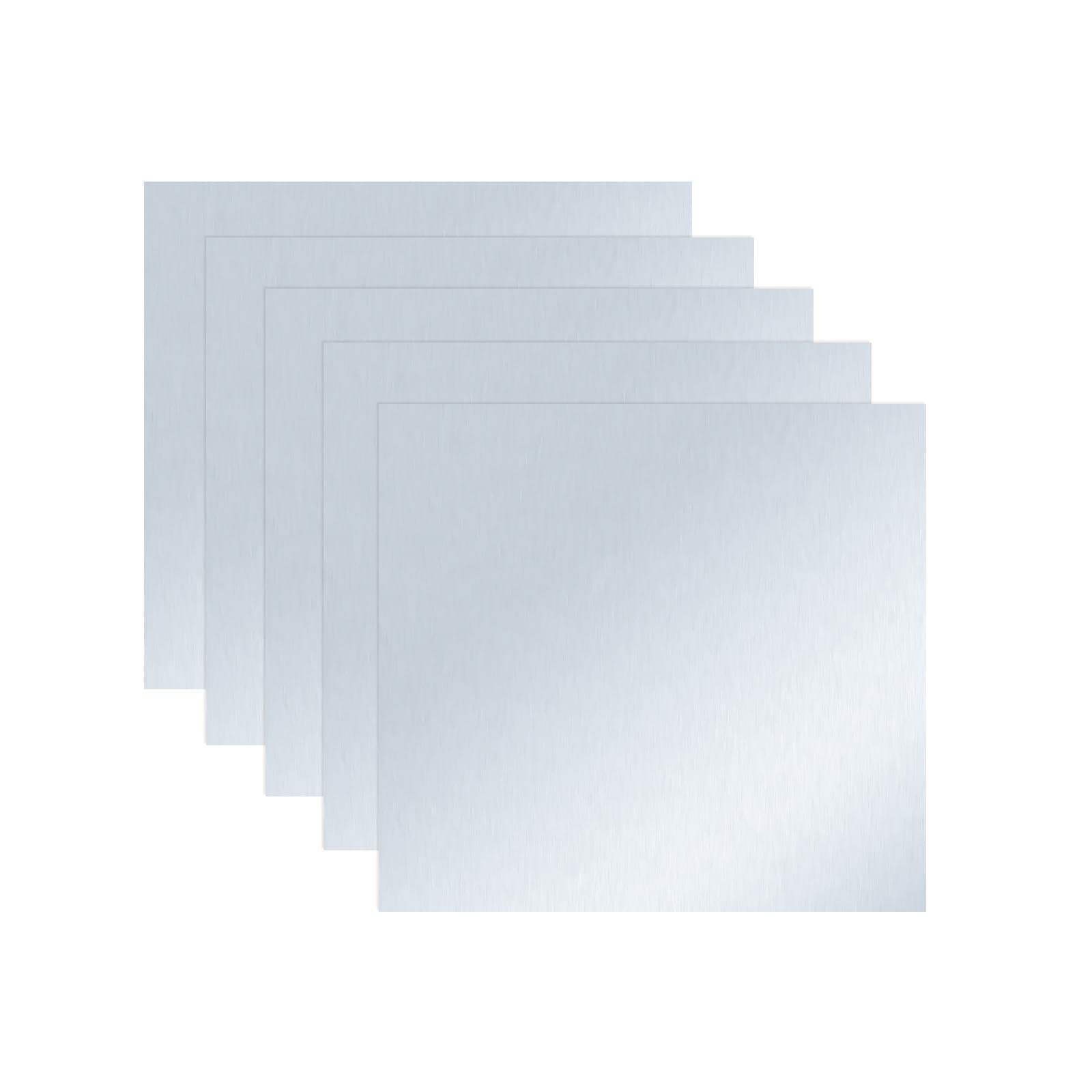 5pcs High Purity 99.9% Pure Zinc Zn Sheet Plate Metal Foil 100x100x0.2mm for Science Lab