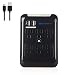 Cable Matters 6 Outlet Wall Mount Surge Protector with USB Charging in Black (Updated Version with Dimmed LED Light)