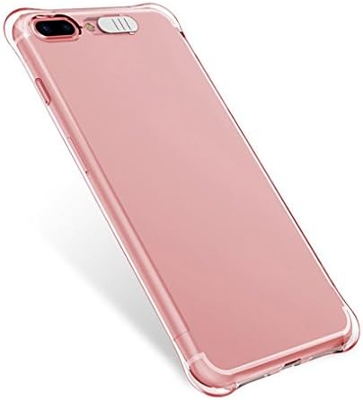 Qpika LED Flash Light Up Incoming Call Silicon Case Cover For iPhone 8 Plus (Pink)