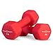 Fitness Republic Neoprene Workout Dumbbells 5 Pairs (2,4,6,8,10)LB + 5 Tier Rack- Non Slip, Anti Roll Exercise & Fitness Dumbbells Combo - 2.00MM Thick Rack with 230 LB Capacity - Ideal for Home and