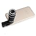 Cellphone Camera Lens, 8X-12X Zoom Manual Focus Telescope Clip-on Camera Lens Removable Telephoto Lens for iPhone 6S, 6, Galaxy S7, S6 (Black)