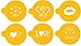 Designer Stencils Valentine Cupcake/Cookie Stencils, Beige/Semi-Transparent