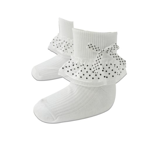 Wrapables Sassy Stacey Lace Cuff Ankle Socks (Set of 2)