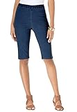 Women's Plus Size Stretch Denim Bermuda Shorts
