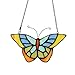 Makenier Tiffany Style Stained Glass Butterfly Window Hanging Sun Catcher