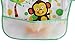 MOMLOVES - Waterproof Sleeved Bib,Infant Toddler Baby Waterproof Bib,6-36 Months (Orange(Lions)+Green(Monkey))