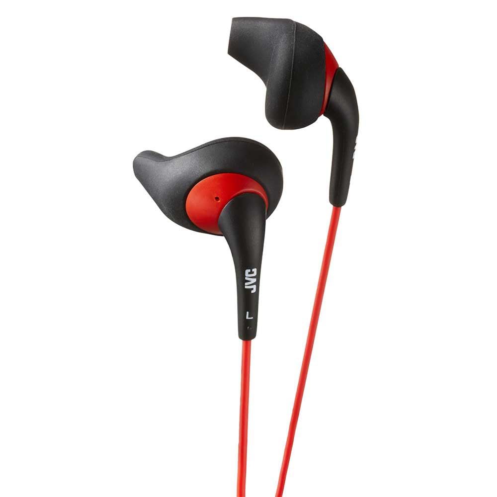 JVC Gumy Sports Headphones Sweatproof In-Ear Earphones - Black/Red