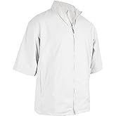 Monterey Club Men's Classic Short Sleeve Zip-up Jacket #1982 - Golf Shirts for Men - Performance Stretch - Moisture Wicking