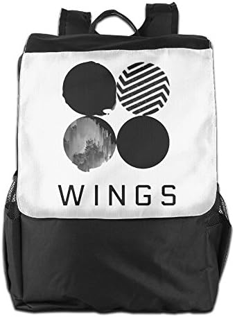 Classic BTS WINGS Bangtan Boys Travel School Backpack