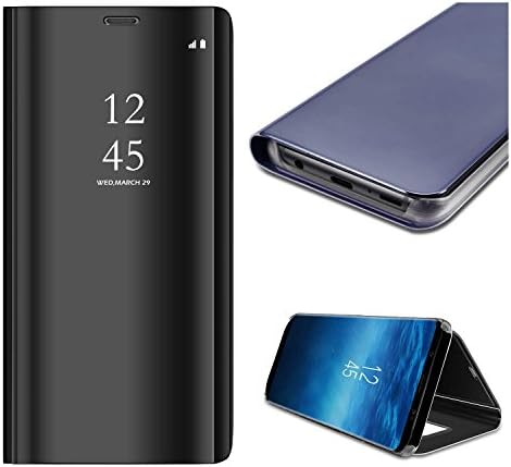 GH GHawk Mirror Case Translucent Flip for Xiaomi Mi 9T Pro Full Protection Electroplate Plating Stand[Smart Dormancy&Awakening/Caller ID Display/Clock Showing]