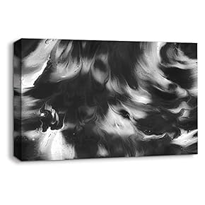 Canvas Wall Art Abstract Oil Texture Pictures Home Wall Decorations for Bedroom Living Room Paintings Canvas Prints Framed - 12x18 inches