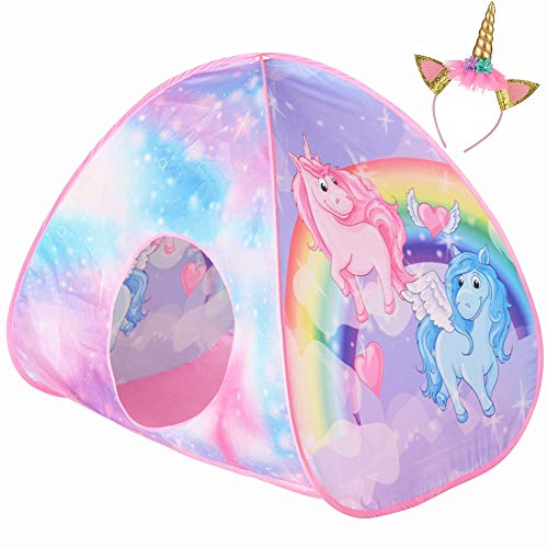 Play10 Ball Pit Unicorn Pop up Play Tent Dreamy Ball Pen for Kids