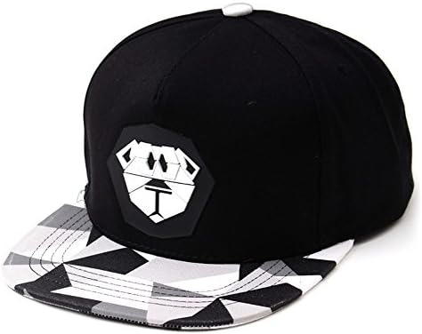 Teamlife Paper-Folding Animals Rubber Flat Brim Bill Womens Mens Baseball Cap Hip Hop Snapback Hat (Lion-Black)