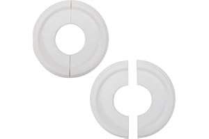 Tsnamay 2Pairs White Ceiling Medallion Ceiling Fan Light Covers,Split Ceiling Light Medallion for Light Fixtures and Ceiling Fans,9.84" OD x 3.8" ID