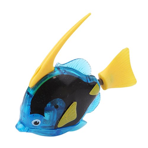OrliverHL Cute Simulation Swimming Electronic Artificial Fish Tropical Marine Plastic Clown Fish Children Baby Kid Bathing Toys Random Color,1# - Thumbnail 2