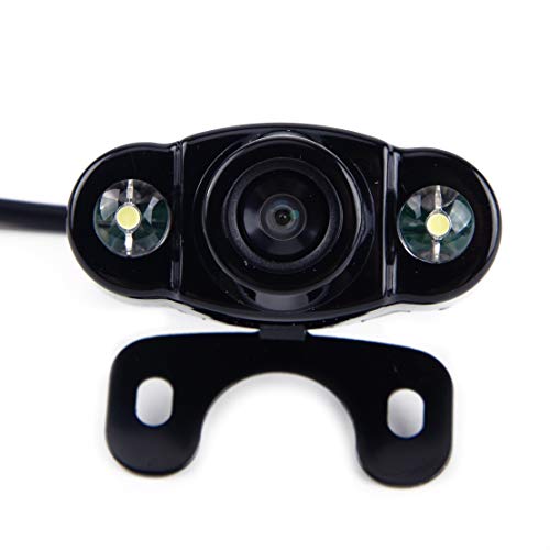 beler 2 LED 12V CCD 170 degree HD rear view reverse backup parking camera night vision waterproof CMOS