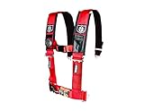 Pro Armor Red 4-Point Harness with 3