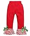 Kids Baby Girls Christmas Santa Claus Striped T-shirt Tops Flares Pants Outfits size 100/2-3Years (Santa Claus)