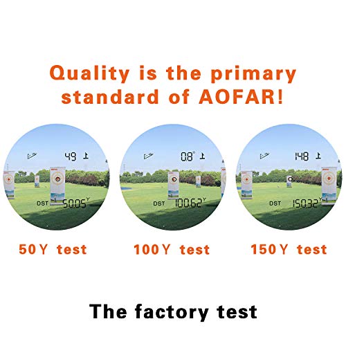 AOFAR G2 Golf Rangefinder with Slope 600 Yards Laser Range Finder 6X 25mm Waterproof, Pulse Vibration, Carrying Case, Free Battery, Gift Packaging - Thumbnail 2