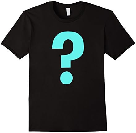 Men's Question Mark Inquiry T-Shirt XL Black