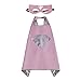 Mizzuco Kids Cartoon Dress up Costumes Satin Capes with Felt Masks and Exclusive Bag for Copslay Birthday Party (4pcs Cape for Girls)