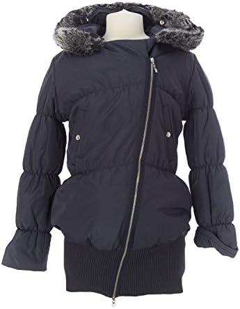 9Fashion 9FASHOIN Maternity Women's Sadi Down Feather Jacket, Small, Denim