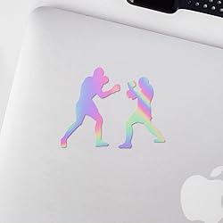 Transparent Decal Stickers of Boxers Boxing