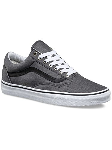 Vans VA38G1MML Unisex Old Skool (C&L) Skate Shoes, Chambray Black, 7.5 US Men / 9 US Women