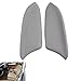 MOTOALL 1 Pair (Left & Right) Gray Auto Car Vinyl Leatherette Front Door Panels Armrest Lid Console Pad Handle Cover & Base Plate for 2008-2012 Honda Accord Sedan
