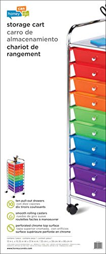 Honey-Can-Do Rolling Organizer, 10-Drawer - Image 2