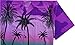 Hawaiian Shirts for Men 42 Tropical Palm Trees Print Aloha Holiday Beach wear Purple