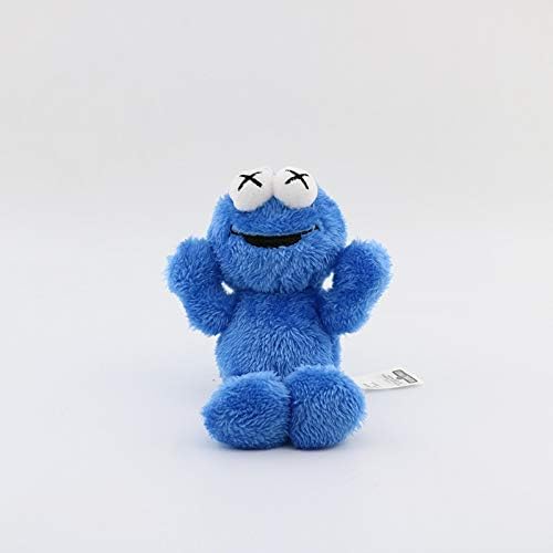 hhjxptst Plush Toy, Doll Sesame Street Bag Hangover Key Cob, Throw Plush, Soothe Doll, Pillow, Ultra-soft, 10cm-19cm Cookie Monster