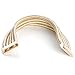 Fancy Love New Punk Wide Stretch Rope Gold Maxi Colar Chocker Necklace