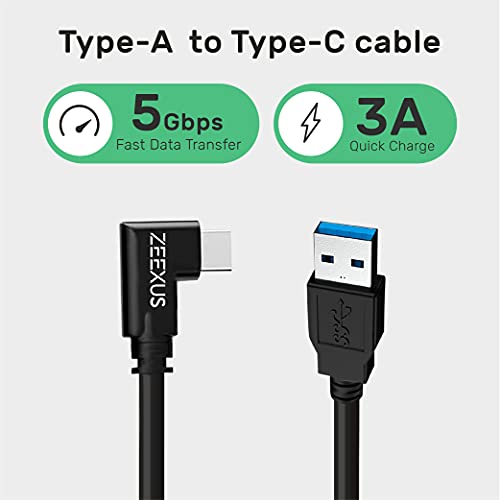 Oculus Quest 2 Link Cable 16 ft ZEEXUS USB A to USB C Cable