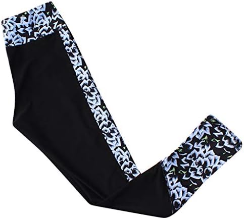 Women Ladies Print Workout Yoga Leggings Full Length Cotton Leggings Figure Firming Tummy Control Trousers Soft Power Stretch Plus Size High Waist Pants Running Fitness Tights AMhomely®