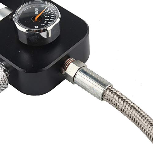 HPDMC DIN Valve Scuba Refill Station 4500psi Stainless Steel Braided PCP Paintball HPA Tank Charging System