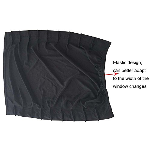 image for ZATOOTO 2pc Car Windows Curtain Protection UV Sunshade Visor Drape Uni