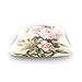 ZOEO Square Decorative Throw Pillow Case Cushion Cover,Vintage Shabby Chic Pink Rose Floral,Soft Pillowcase 16x16 inch