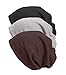 Qunson Women's Soft Chemo Hat Beanie Sleep Cap for Cancer 3 Pack